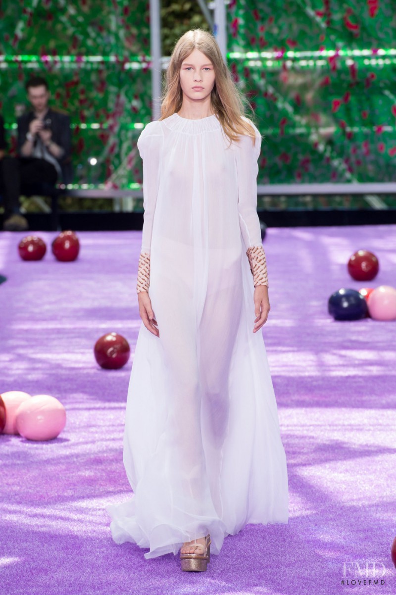 Sofia Mechetner featured in  the Christian Dior Haute Couture fashion show for Autumn/Winter 2015