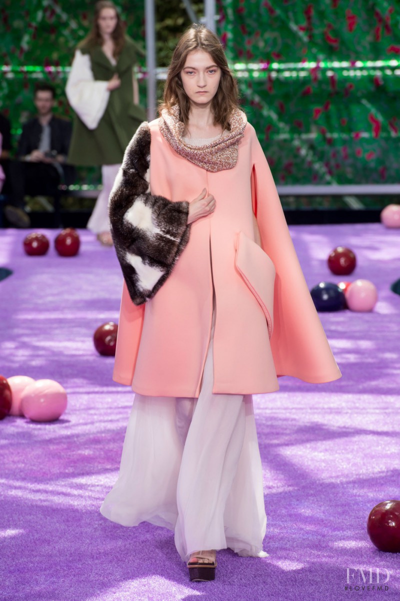 Kasia Jujeczka featured in  the Christian Dior Haute Couture fashion show for Autumn/Winter 2015