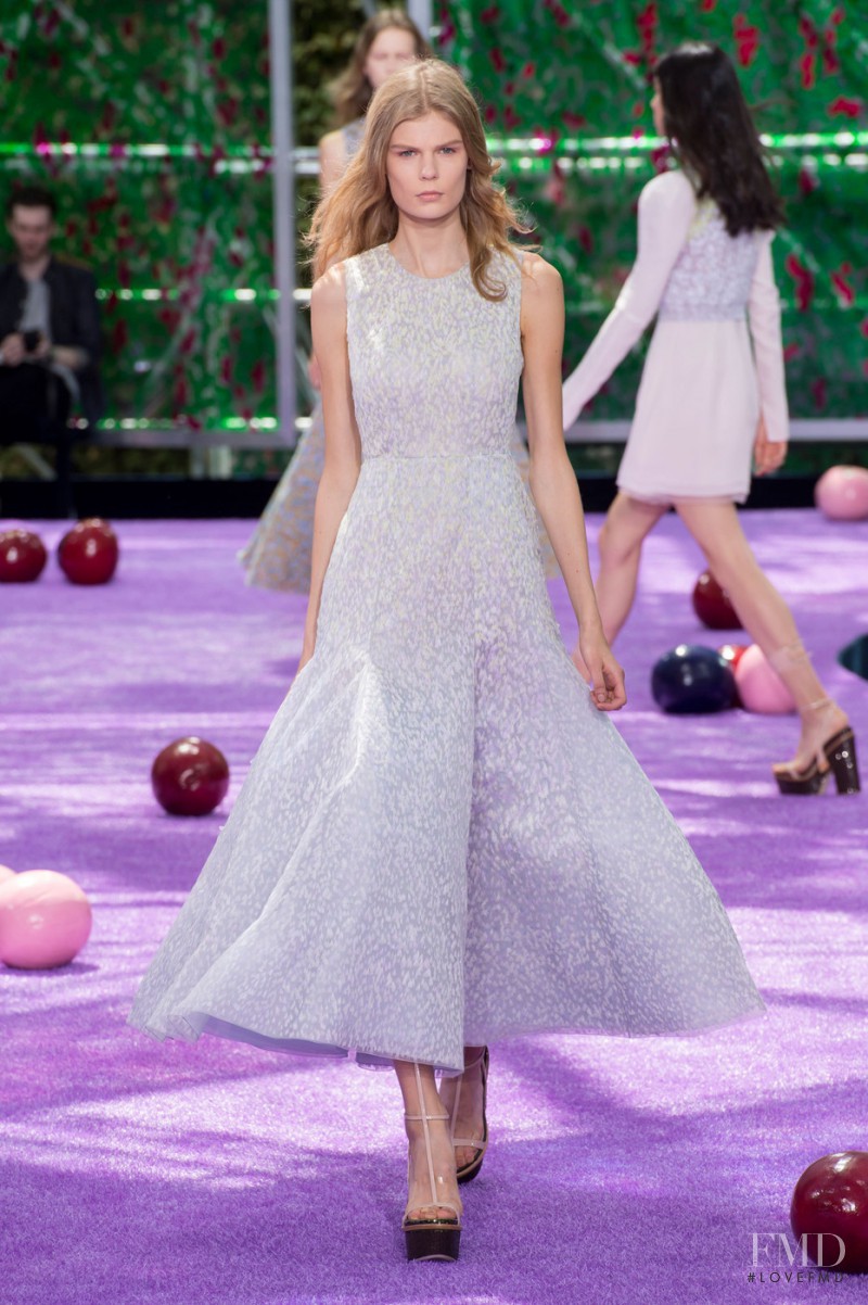 Alexandra Elizabeth Ljadov featured in  the Christian Dior Haute Couture fashion show for Autumn/Winter 2015