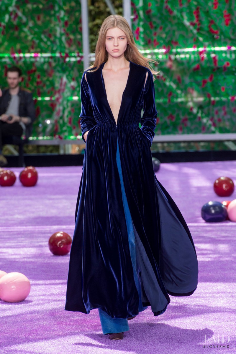 Katya Ledneva featured in  the Christian Dior Haute Couture fashion show for Autumn/Winter 2015