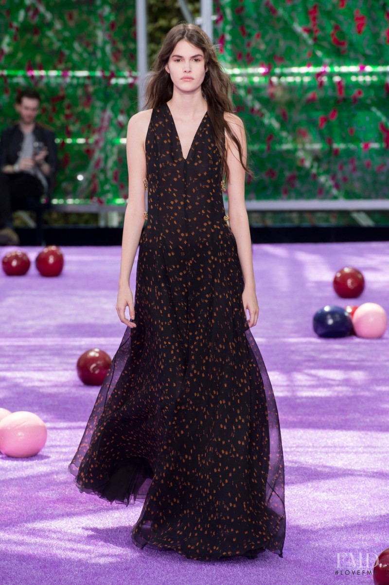 Vanessa Moody featured in  the Christian Dior Haute Couture fashion show for Autumn/Winter 2015