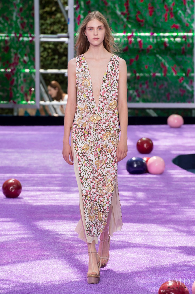 Hedvig Palm featured in  the Christian Dior Haute Couture fashion show for Autumn/Winter 2015