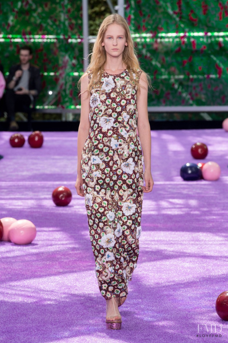 Marianna Petrovskaia featured in  the Christian Dior Haute Couture fashion show for Autumn/Winter 2015