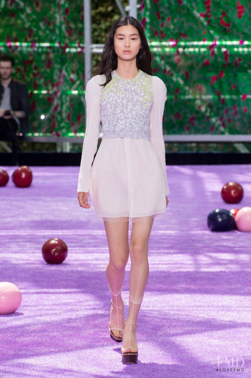Estelle Chen featured in  the Christian Dior Haute Couture fashion show for Autumn/Winter 2015