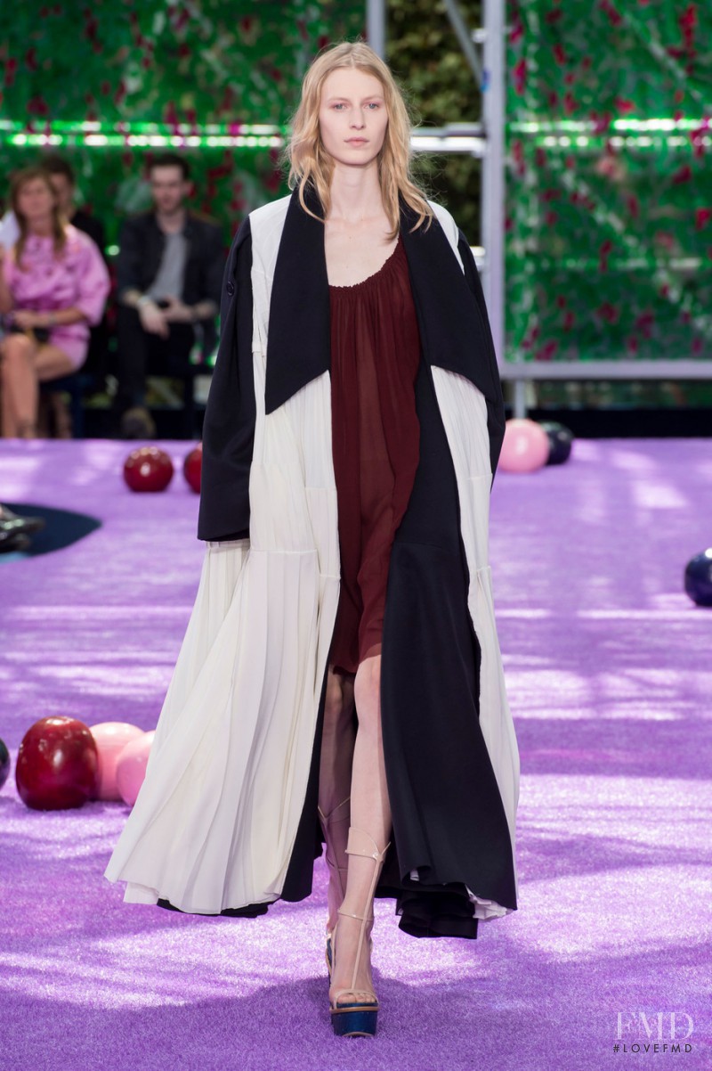 Julia Nobis featured in  the Christian Dior Haute Couture fashion show for Autumn/Winter 2015