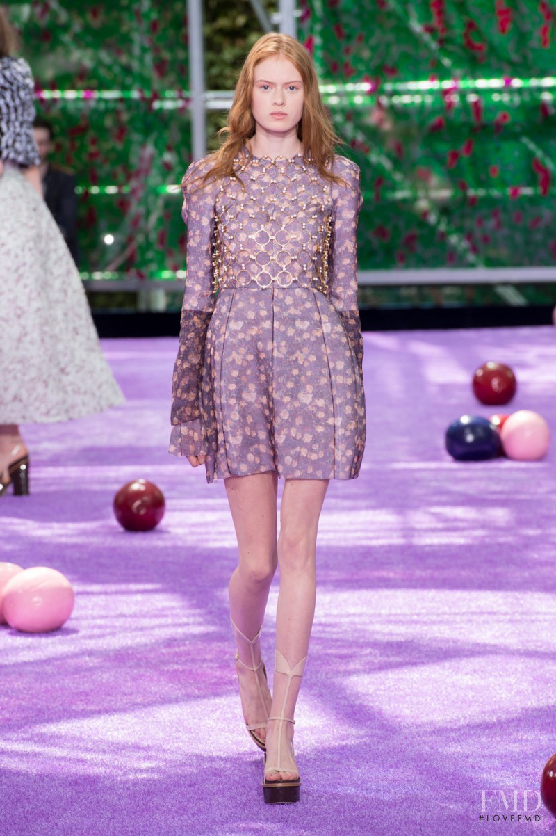 Emmy Krüger featured in  the Christian Dior Haute Couture fashion show for Autumn/Winter 2015
