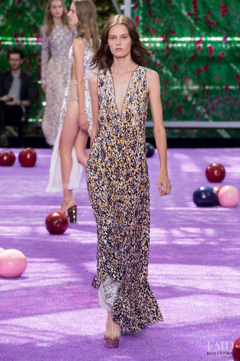 Angel Rutledge featured in  the Christian Dior Haute Couture fashion show for Autumn/Winter 2015