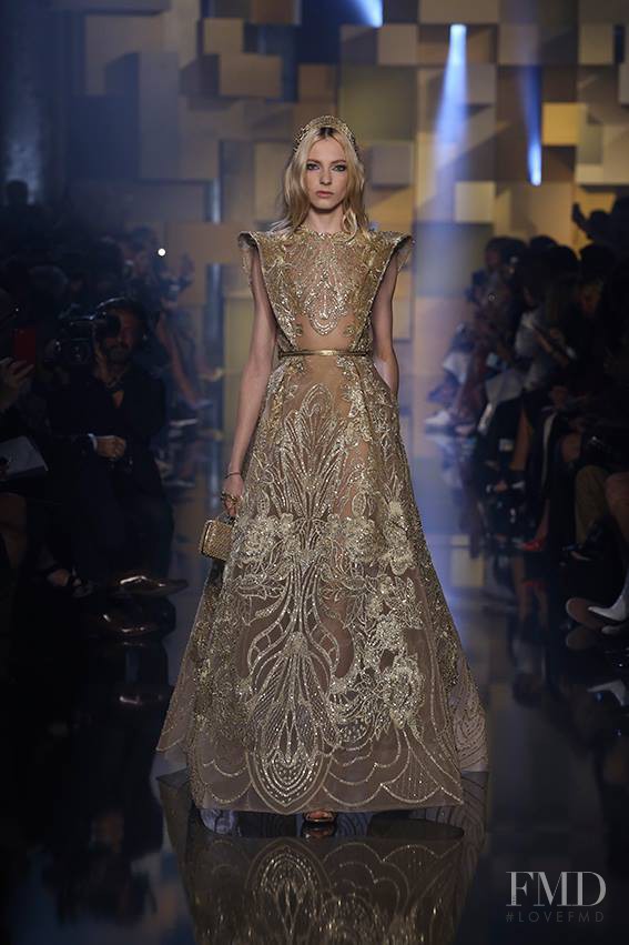 Zlata Semenko featured in  the Elie Saab Couture fashion show for Autumn/Winter 2015