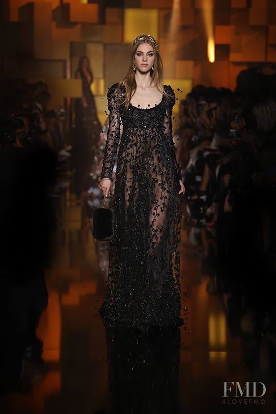 Hedvig Palm featured in  the Elie Saab Couture fashion show for Autumn/Winter 2015