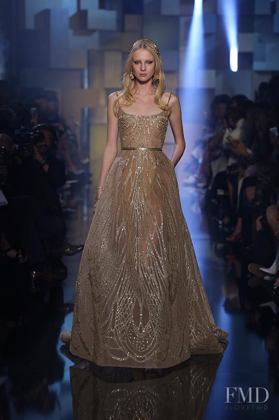 Nastya Sten featured in  the Elie Saab Couture fashion show for Autumn/Winter 2015