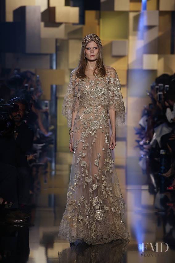 Alexandra Elizabeth Ljadov featured in  the Elie Saab Couture fashion show for Autumn/Winter 2015