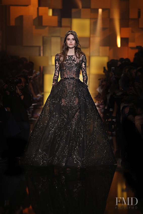 Vanessa Moody featured in  the Elie Saab Couture fashion show for Autumn/Winter 2015