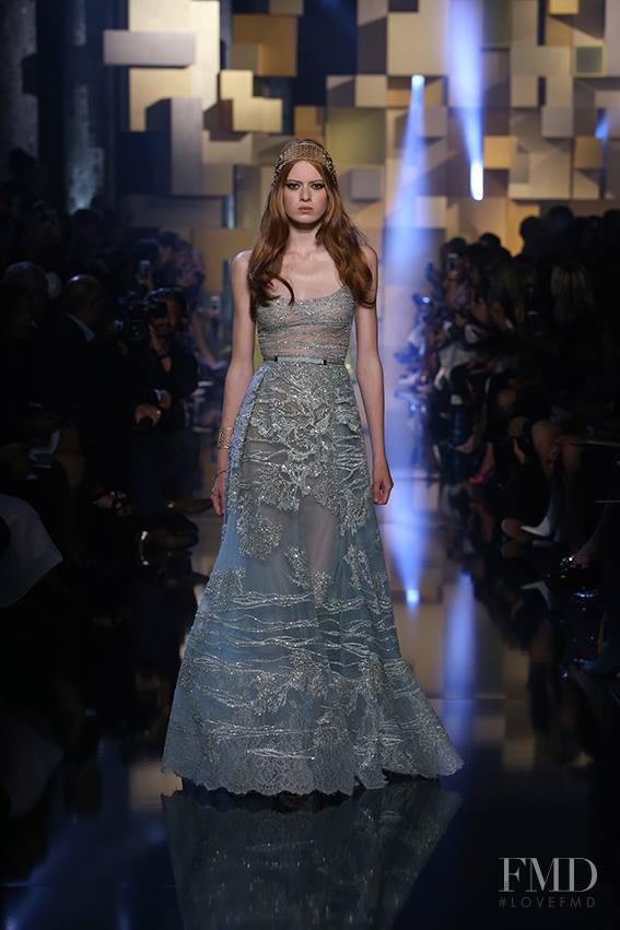Emmy Krüger featured in  the Elie Saab Couture fashion show for Autumn/Winter 2015