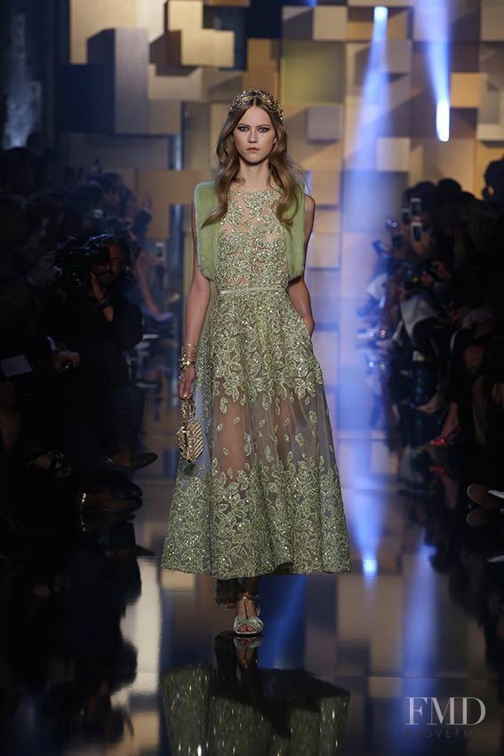 Julie Hoomans featured in  the Elie Saab Couture fashion show for Autumn/Winter 2015
