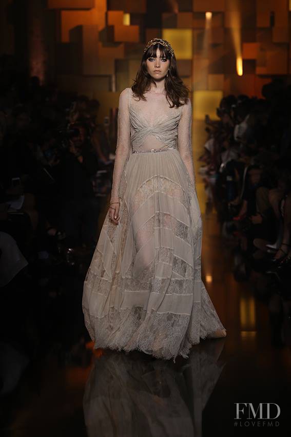 Grace Hartzel featured in  the Elie Saab Couture fashion show for Autumn/Winter 2015