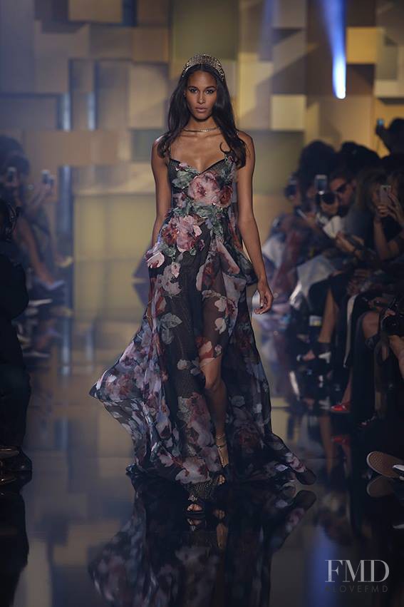 Cindy Bruna featured in  the Elie Saab Couture fashion show for Autumn/Winter 2015
