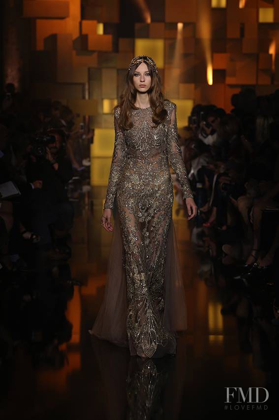 Ala Sekula featured in  the Elie Saab Couture fashion show for Autumn/Winter 2015