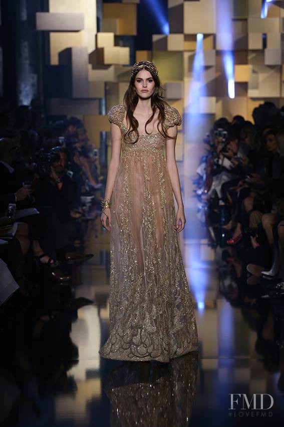 Vanessa Moody featured in  the Elie Saab Couture fashion show for Autumn/Winter 2015