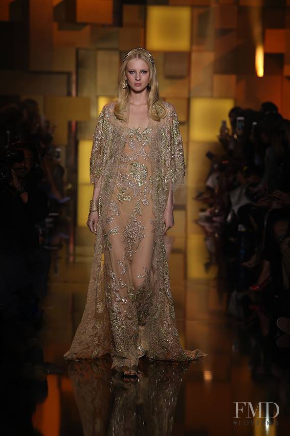 Nastya Sten featured in  the Elie Saab Couture fashion show for Autumn/Winter 2015