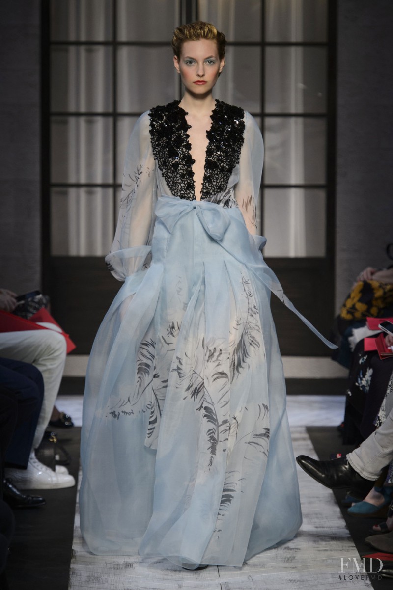Magdalena Havlickova featured in  the Schiaparelli fashion show for Autumn/Winter 2015