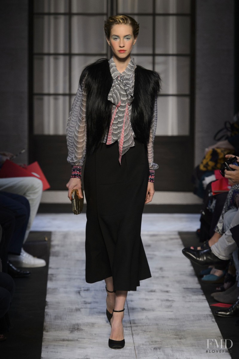 Ria Serebryakova featured in  the Schiaparelli fashion show for Autumn/Winter 2015