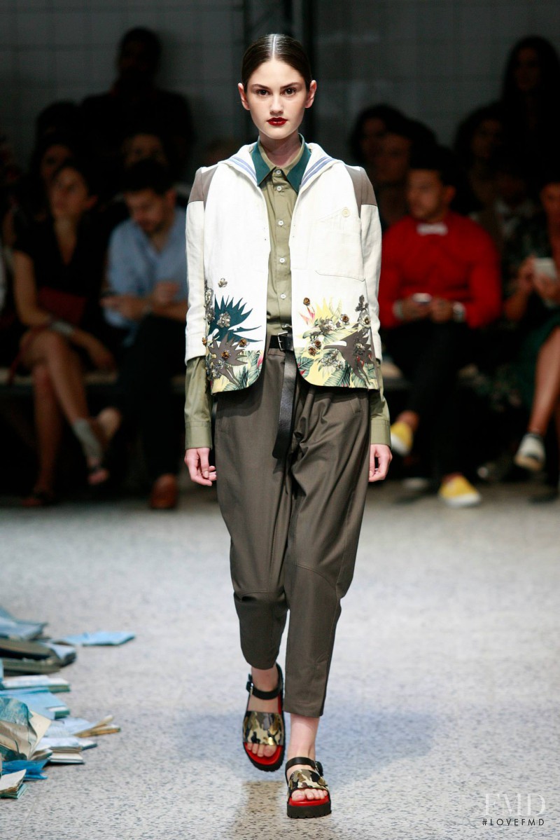 Oli Donoso featured in  the Antonio Marras fashion show for Spring/Summer 2016