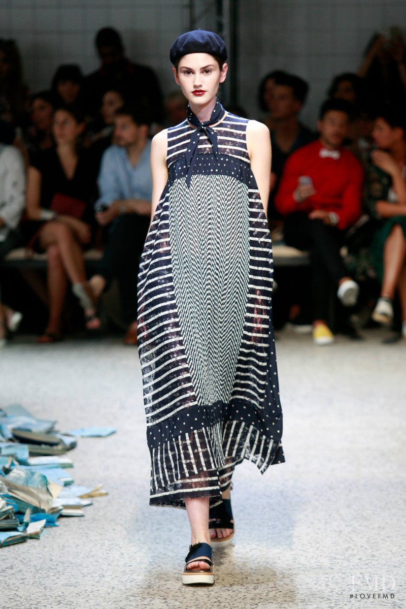 Oli Donoso featured in  the Antonio Marras fashion show for Spring/Summer 2016