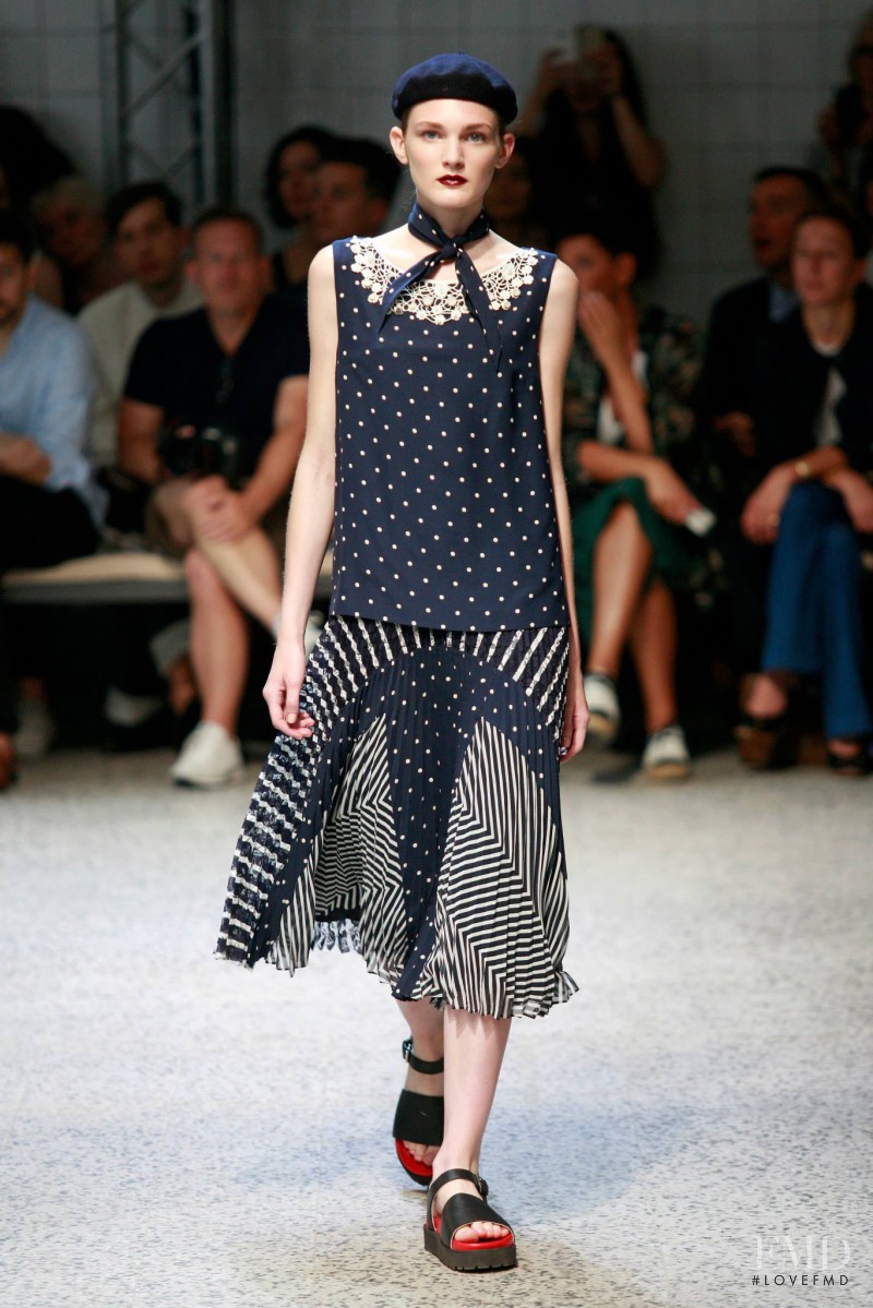 Nastya Abramova featured in  the Antonio Marras fashion show for Spring/Summer 2016