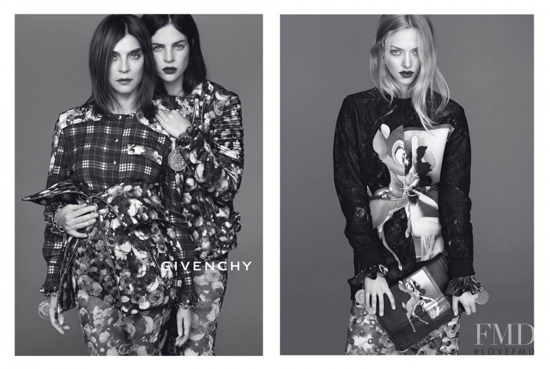 Julia Restoin Roitfeld featured in  the Givenchy advertisement for Autumn/Winter 2013