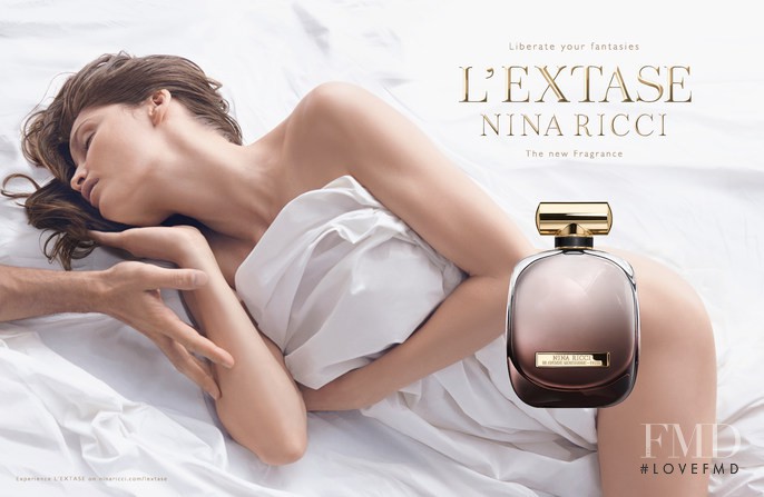 Laetitia Casta featured in  the Nina Ricci L\'Extase Fragrance advertisement for Spring/Summer 2015