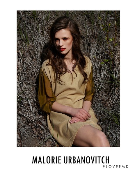 Kayley Chabot featured in  the Malorie Urbanovitch advertisement for Autumn/Winter 2012