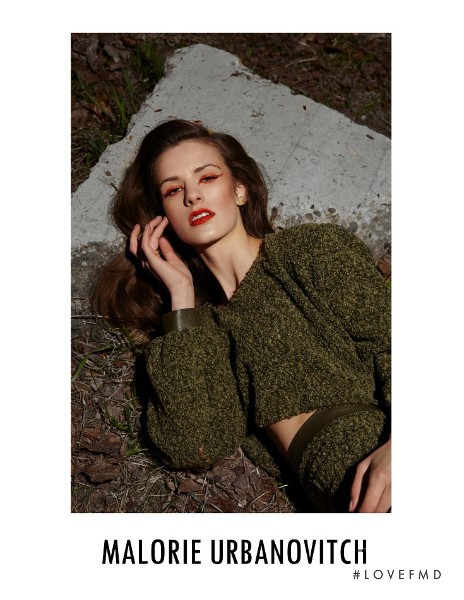 Kayley Chabot featured in  the Malorie Urbanovitch advertisement for Autumn/Winter 2012