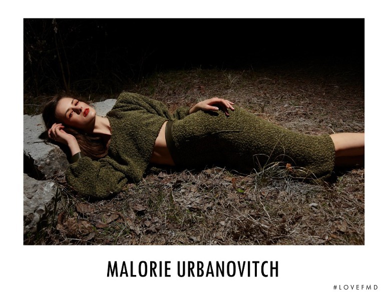 Kayley Chabot featured in  the Malorie Urbanovitch advertisement for Autumn/Winter 2012