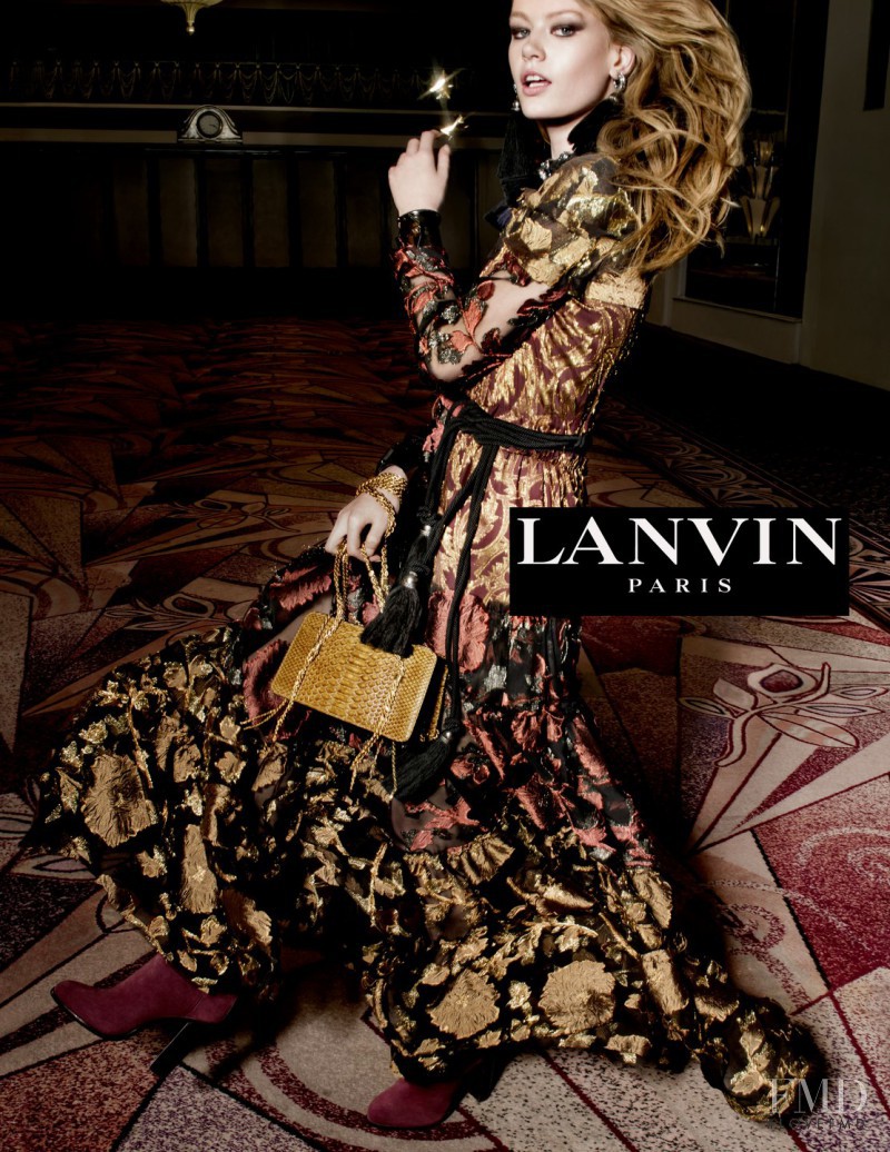 Hollie May Saker featured in  the Lanvin advertisement for Autumn/Winter 2015