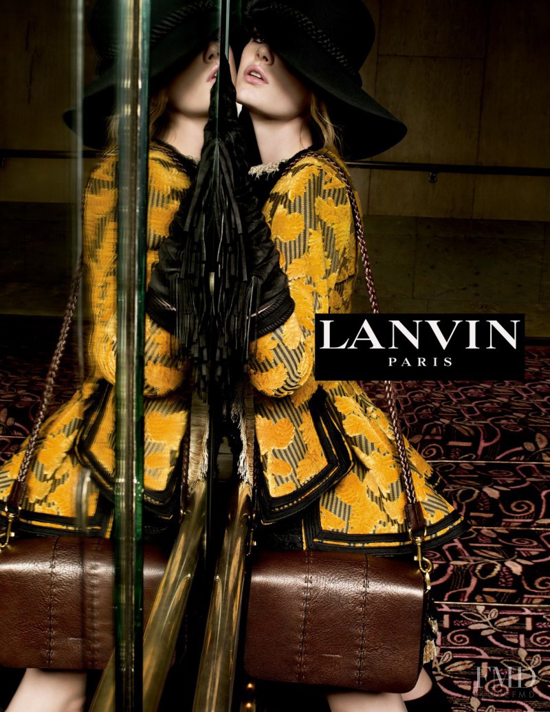 Hollie May Saker featured in  the Lanvin advertisement for Autumn/Winter 2015