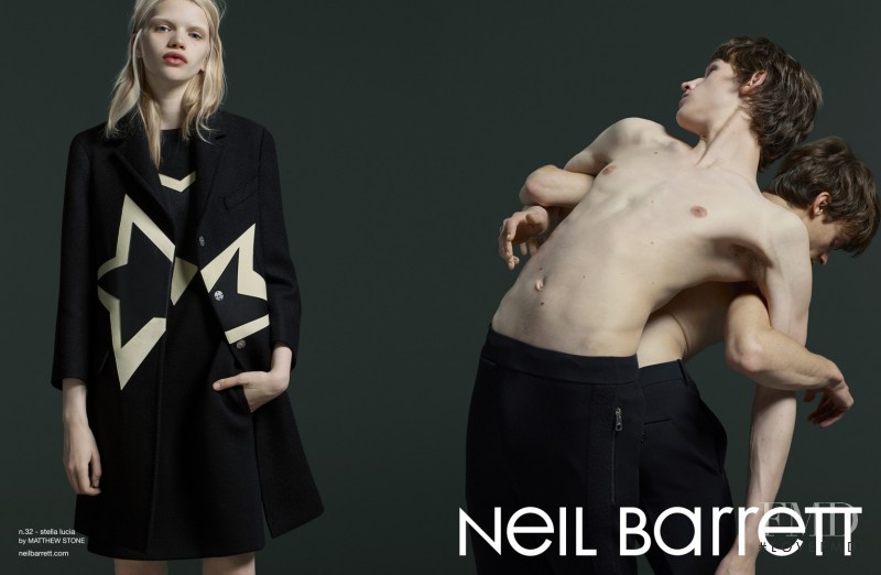 Stella Lucia featured in  the Neil Barrett advertisement for Autumn/Winter 2015