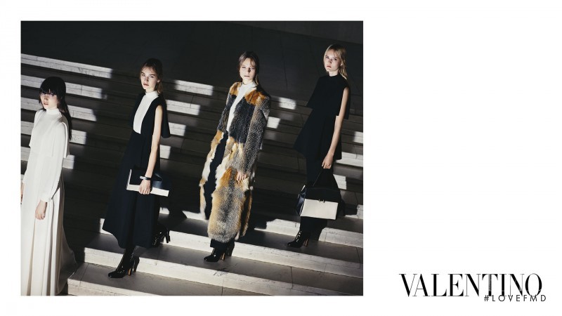 Grace Hartzel featured in  the Valentino advertisement for Autumn/Winter 2015