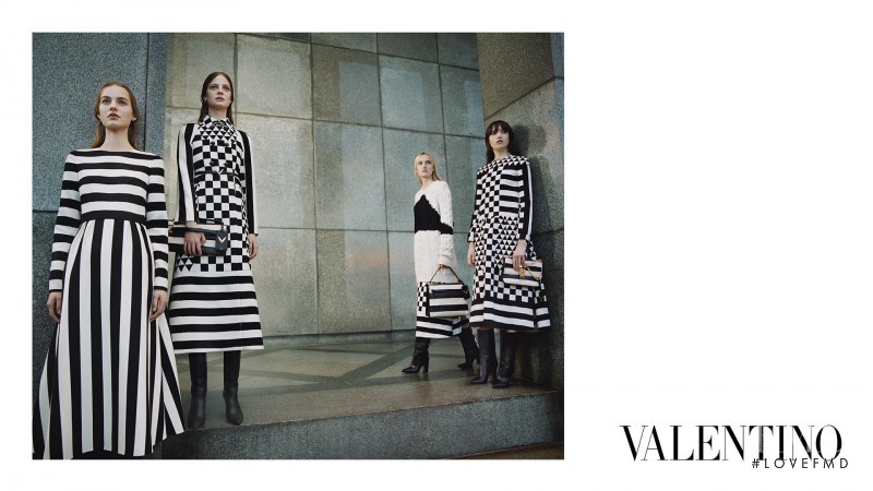 Grace Hartzel featured in  the Valentino advertisement for Autumn/Winter 2015