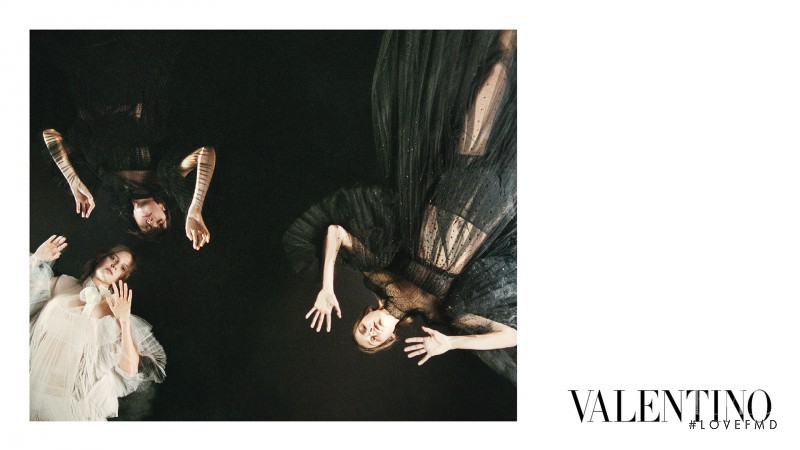 Grace Hartzel featured in  the Valentino advertisement for Autumn/Winter 2015