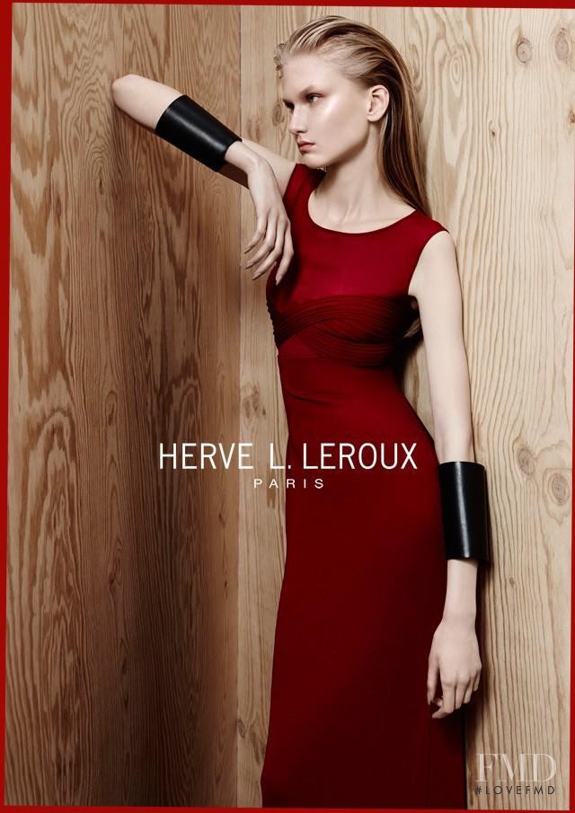 Anna Martynova featured in  the Hervï¿½ L. Leroux advertisement for Autumn/Winter 2013