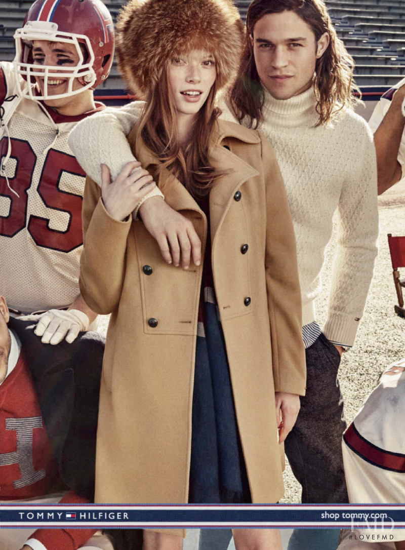 Julia Hafstrom featured in  the Tommy Hilfiger advertisement for Autumn/Winter 2015