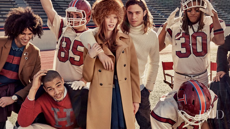 Julia Hafstrom featured in  the Tommy Hilfiger advertisement for Autumn/Winter 2015