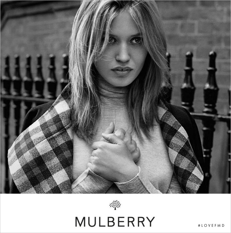 Georgia May Jagger featured in  the Mulberry advertisement for Autumn/Winter 2015
