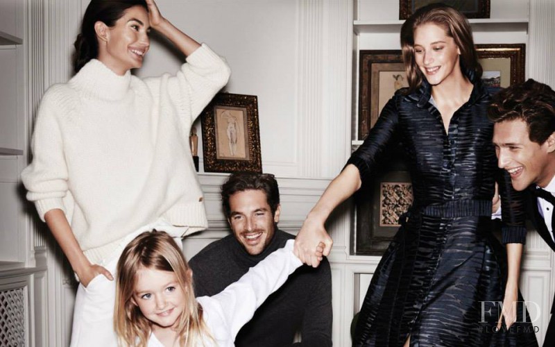 Lily Aldridge featured in  the Carolina Herrera advertisement for Autumn/Winter 2015