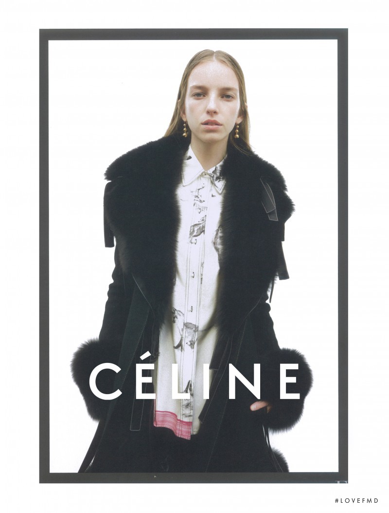 Jamilla Hoogenboom featured in  the Celine advertisement for Autumn/Winter 2015