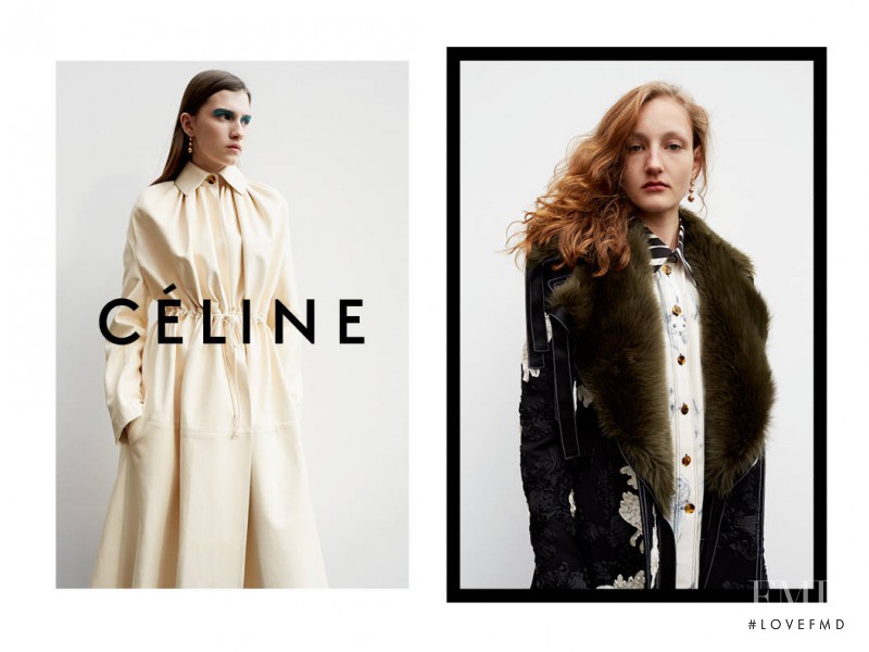 Agnes Nieske featured in  the Celine advertisement for Autumn/Winter 2015