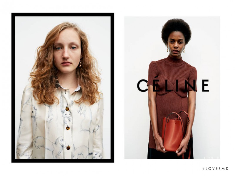 Agnes Nieske featured in  the Celine advertisement for Autumn/Winter 2015