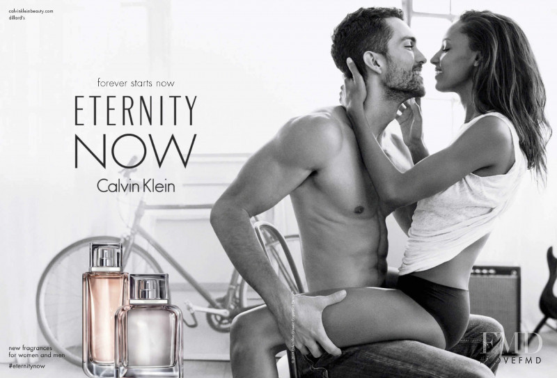 Jasmine Tookes featured in  the Calvin Klein Fragrance Eternity Now Fragrance advertisement for Autumn/Winter 2015