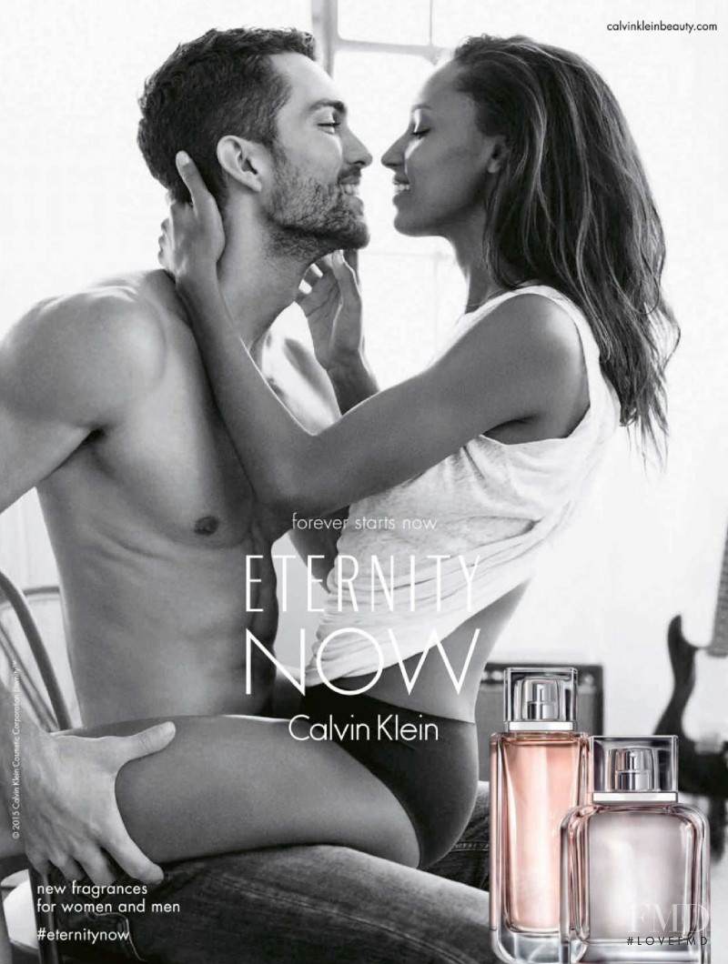 Jasmine Tookes featured in  the Calvin Klein Fragrance Eternity Now Fragrance advertisement for Autumn/Winter 2015