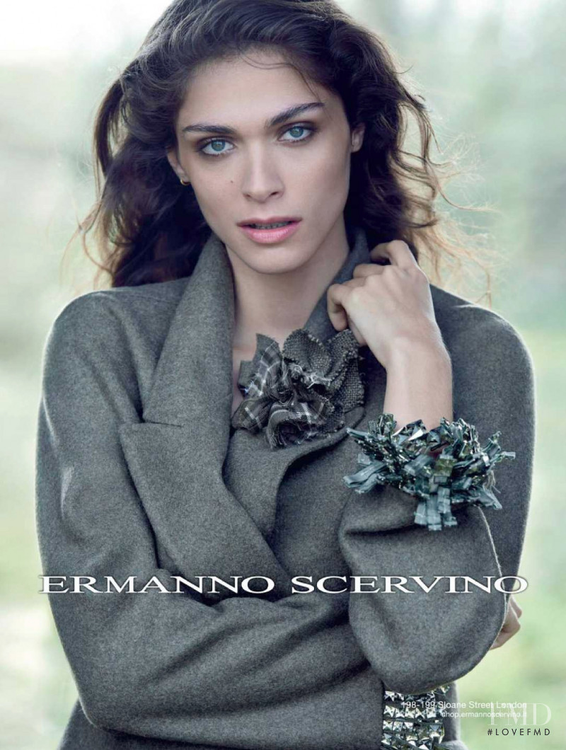 Elisa Sednaoui featured in  the Ermanno Scervino advertisement for Autumn/Winter 2015